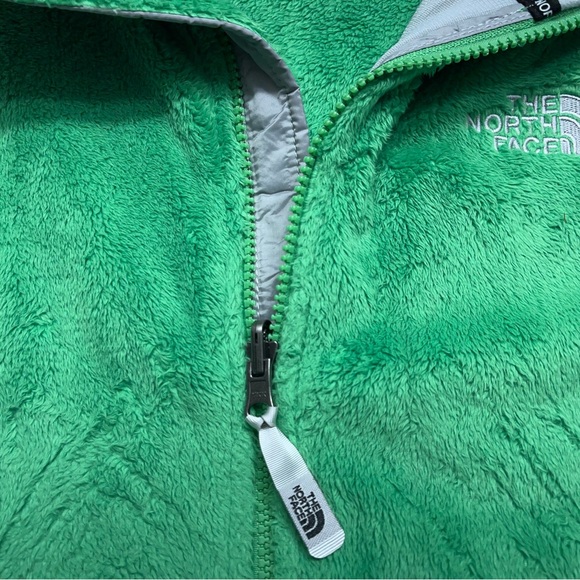 The North Face Osito Fleece Jacket Womens Large Green Full Zip High Pile - Picture 10 of 16
